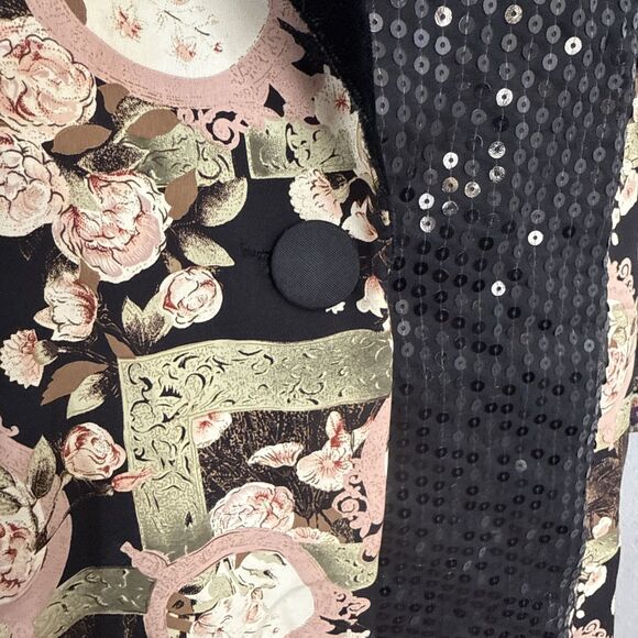 Judy Knapp Jacket Womens Large Lightweight‎  Patchwork Artsy Boho 90s Y2K - Picture 6 of 12